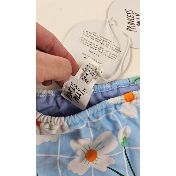 NWT Princess Polly swim bottoms recycled nylon alisha daisy cheeky tie side 10 - Picture 5 of 9